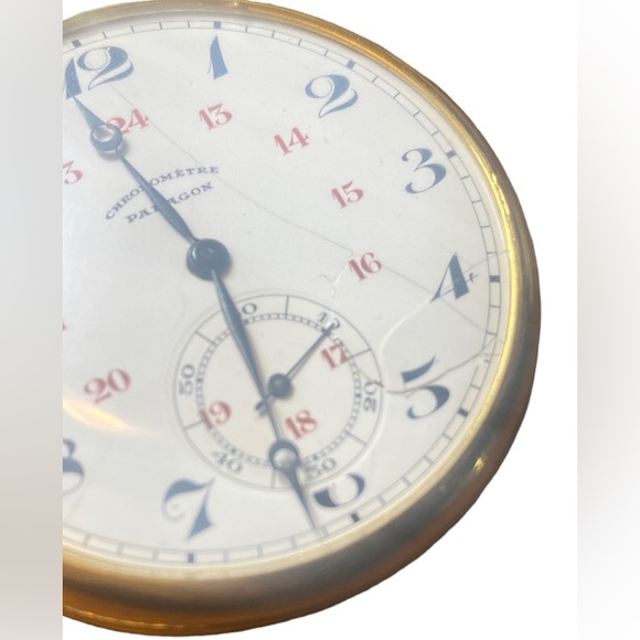 HP 🎉 1900s Paragon Chronometer 18k Pocket Watch - Picture 13 of 15